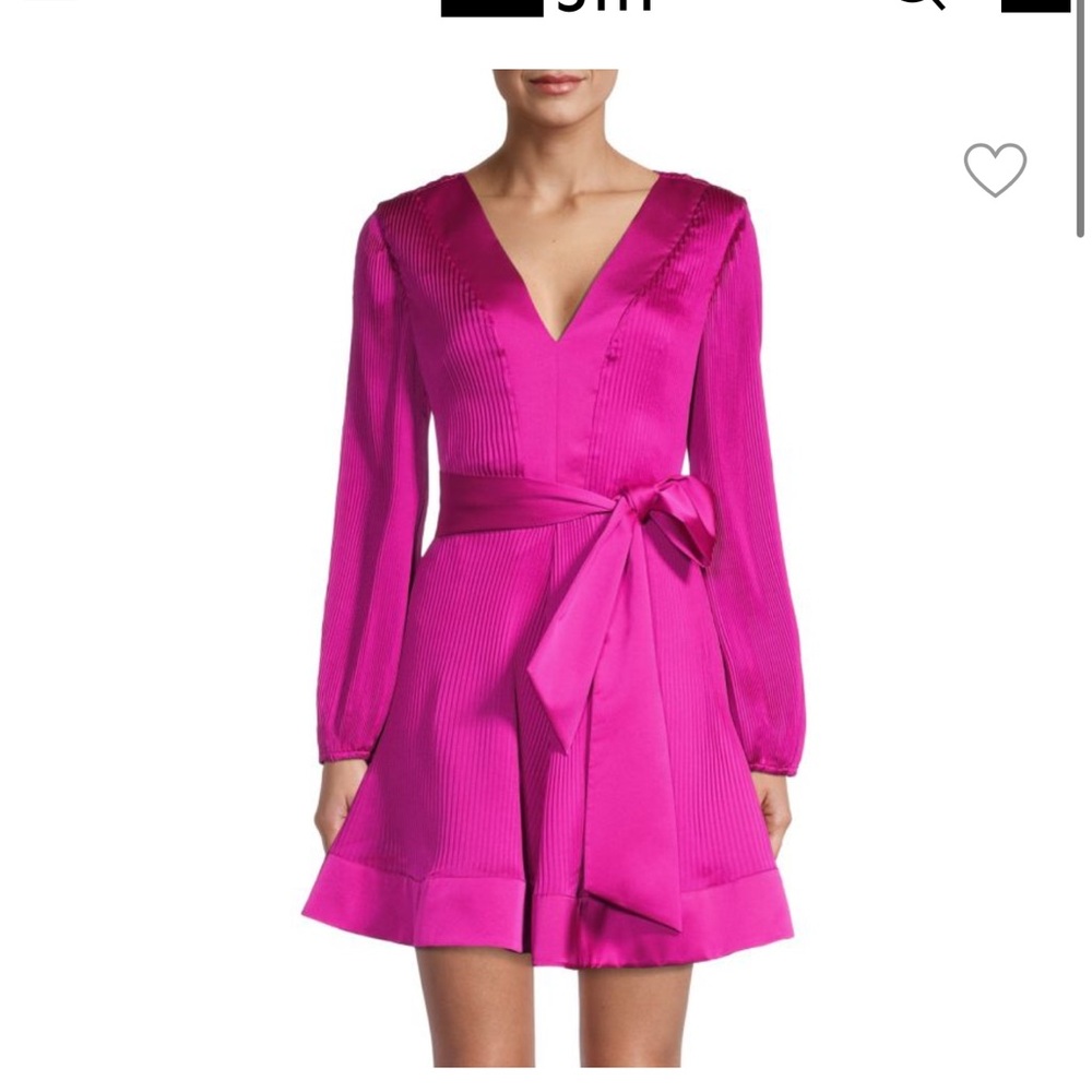 Milly Liv pleated belted minidress size 0